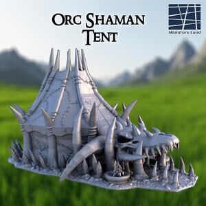 Orc Shaman Tent Tabletop Terrain 28mm